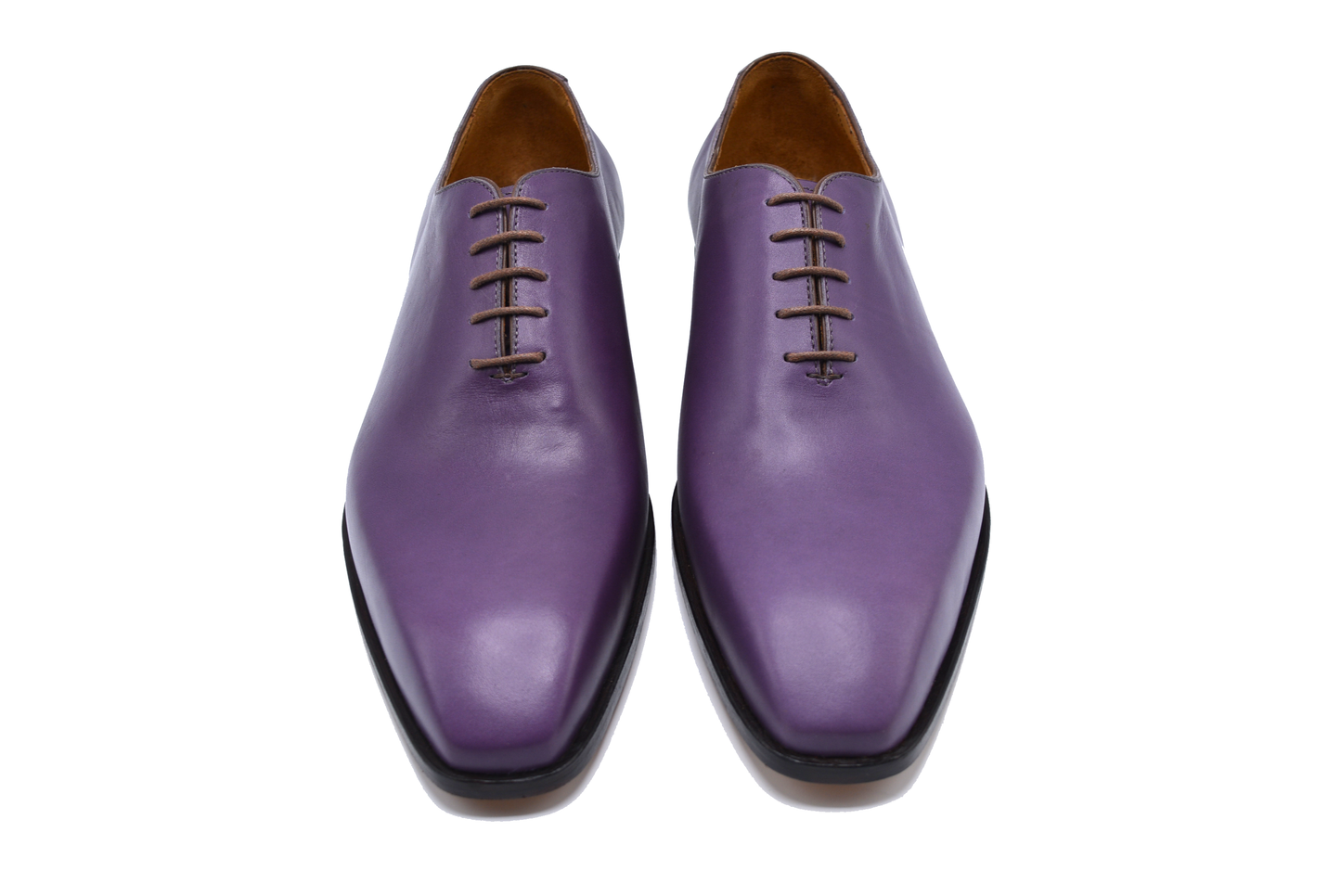 Purple Oxford Whole Cut Shoes
