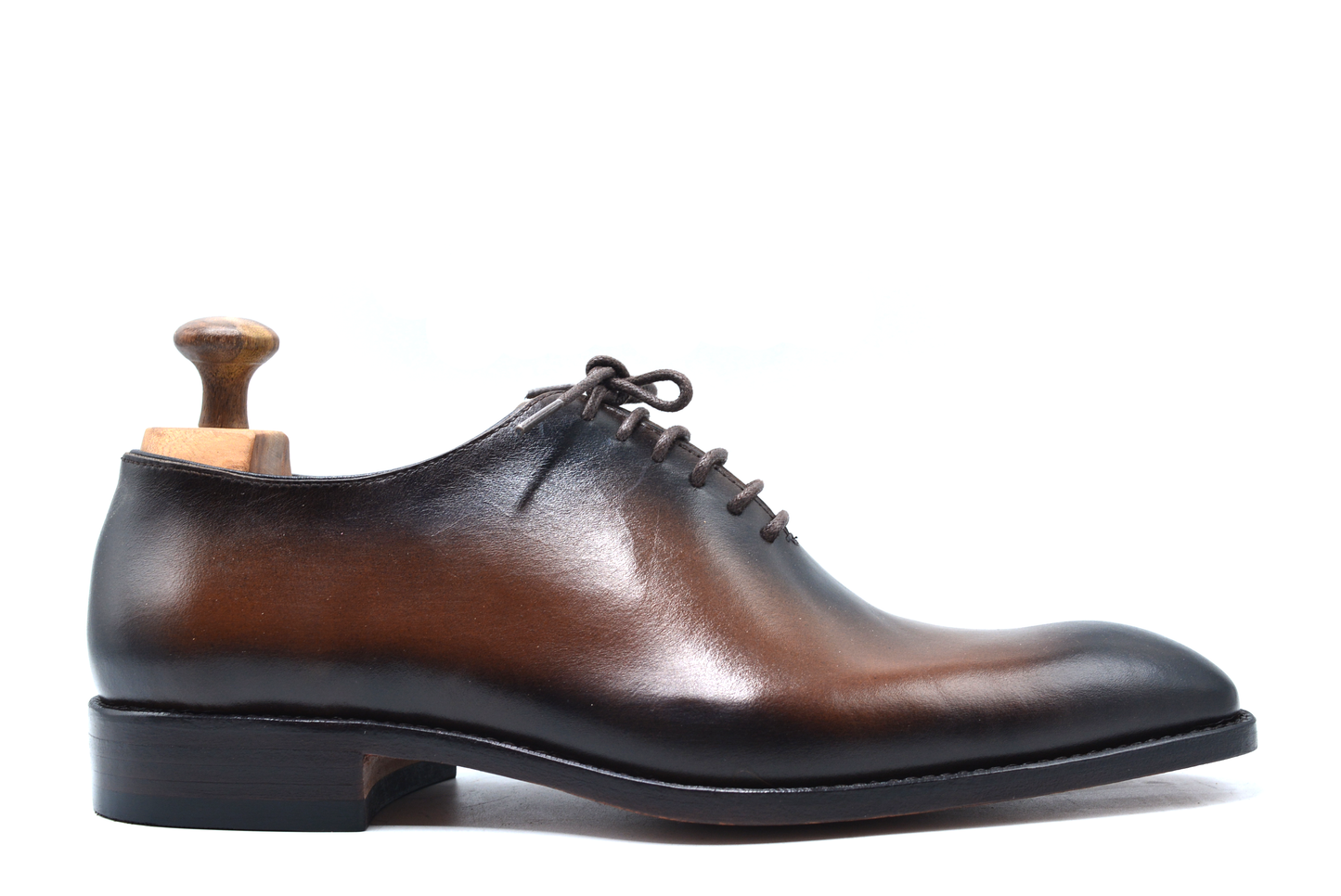 Burnished Brown Whole Cut Oxford Shoes