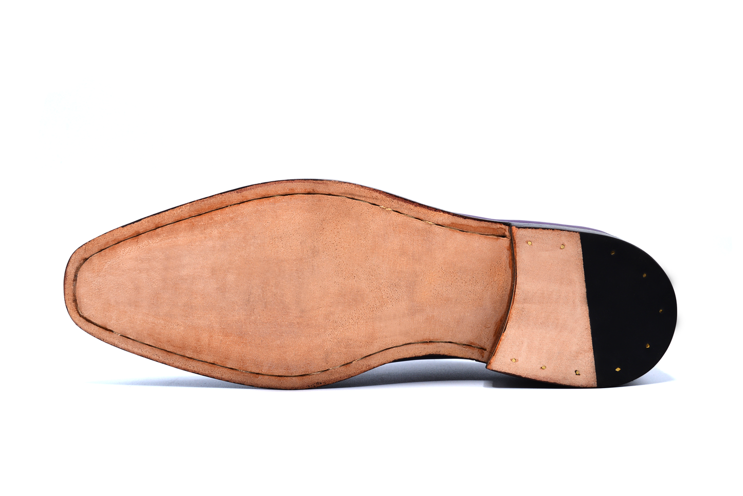Purple Oxford Whole Cut Shoes