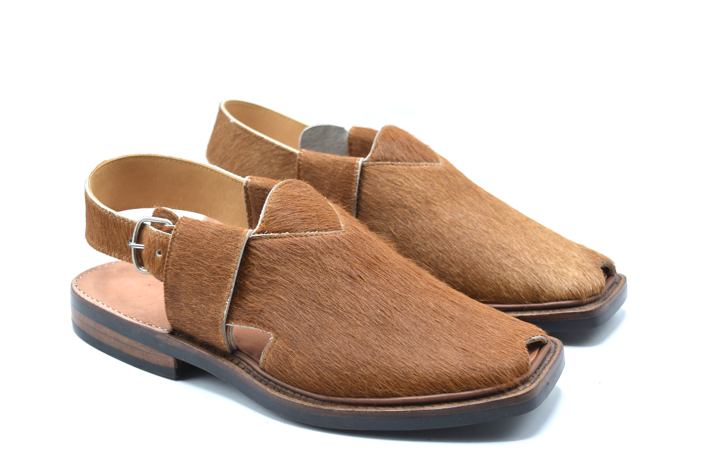 Organic Cowhide Leather Peshawari Chappal