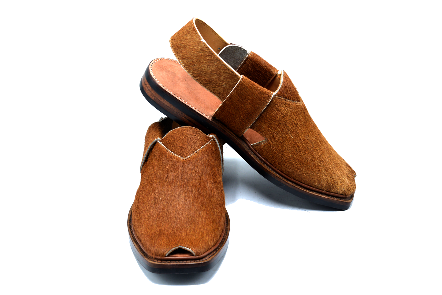 Organic Cowhide Leather Peshawari Chappal