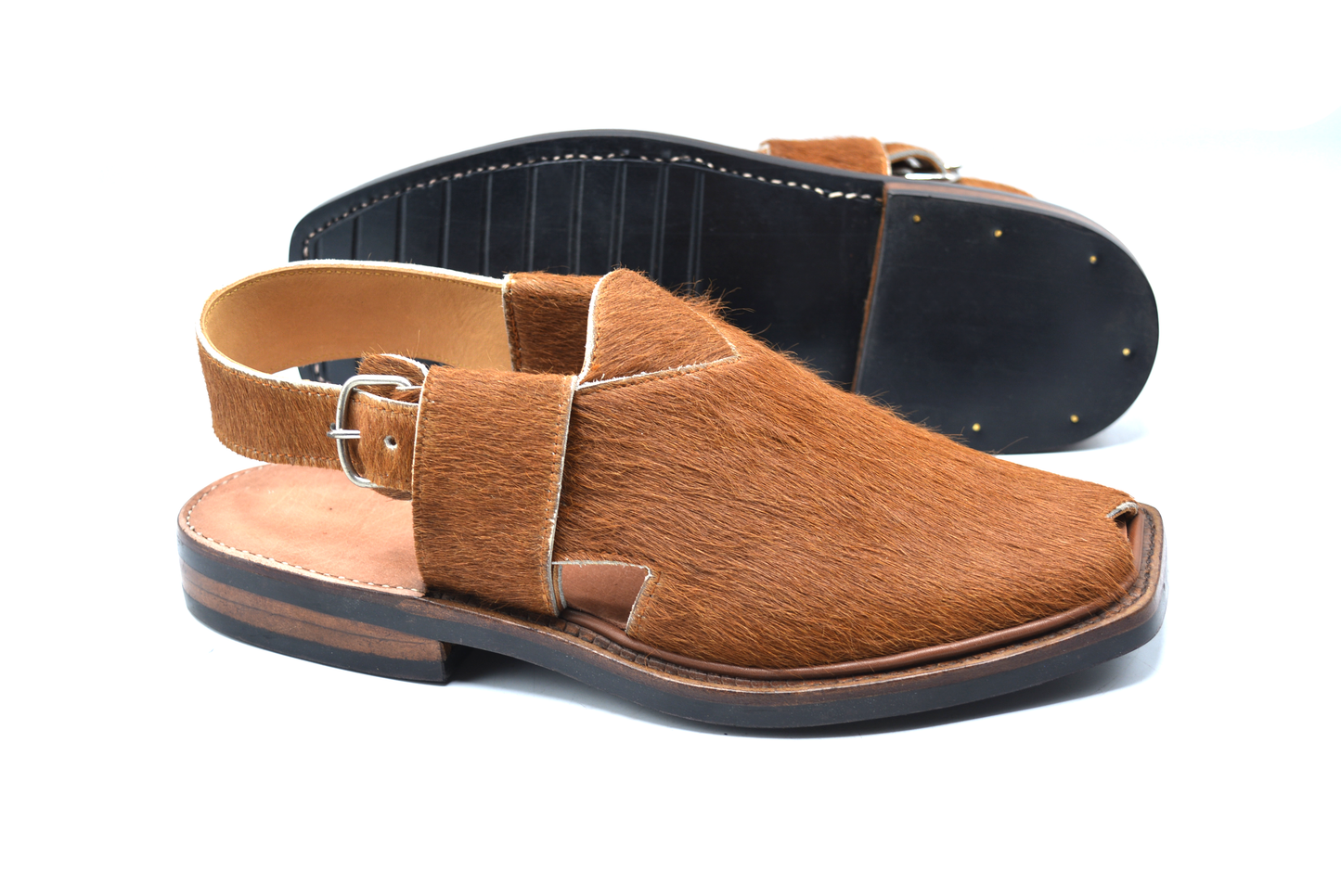 Organic Cowhide Leather Peshawari Chappal