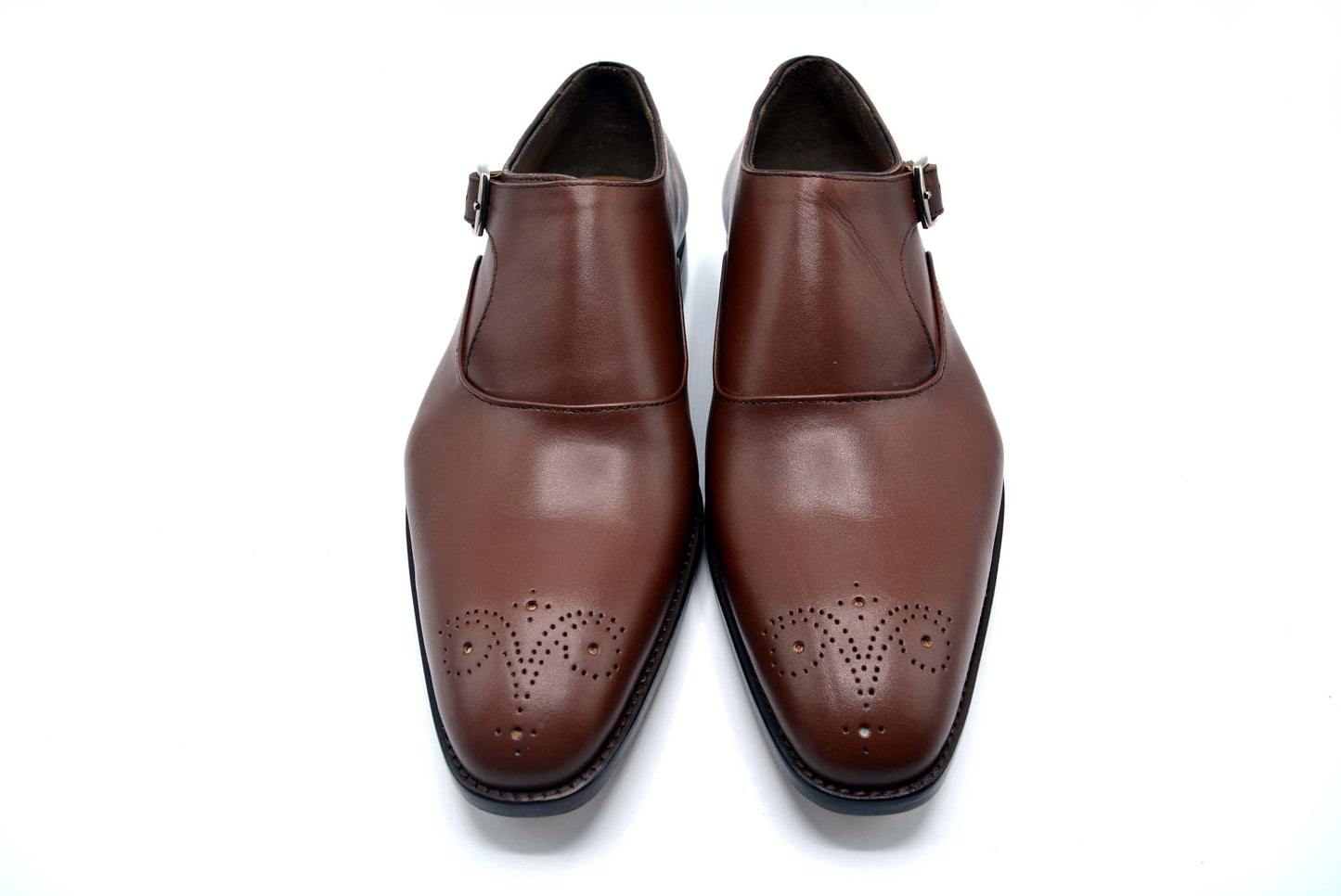 single monk strap shoes