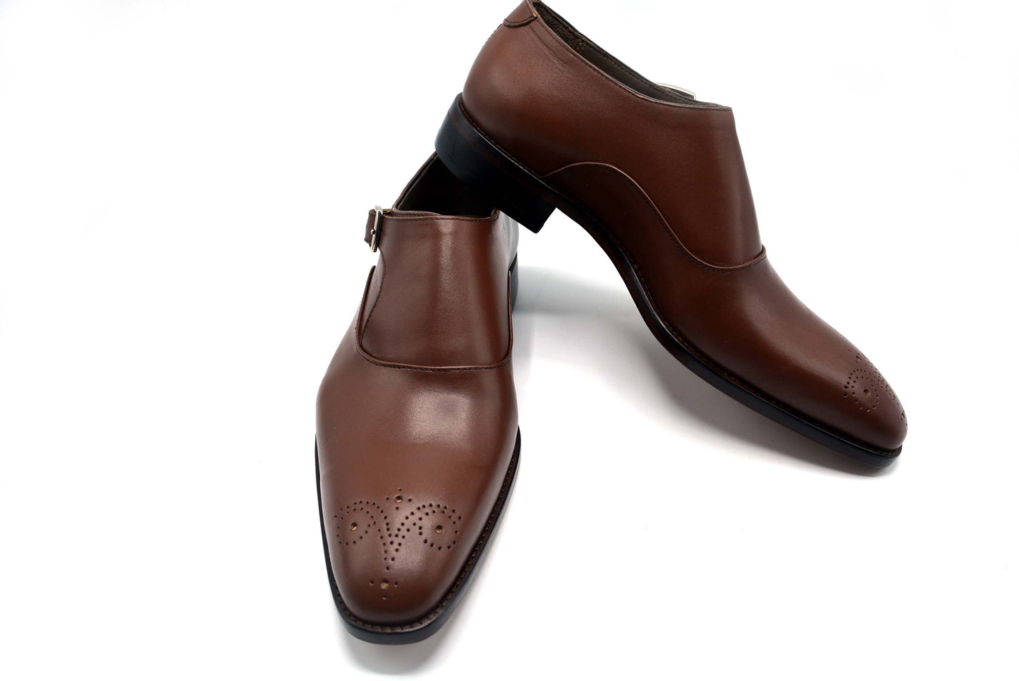single monk strap shoes
