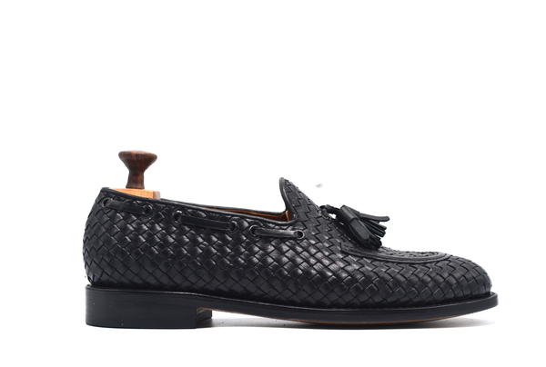 braided tTassel loafer shoes