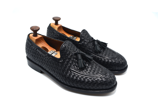 braided tassel loafer shoes