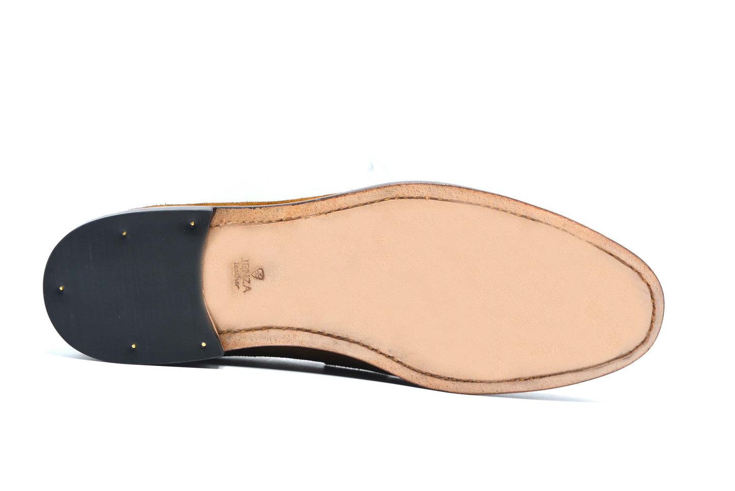 Tobacco Suede Penny Loafers