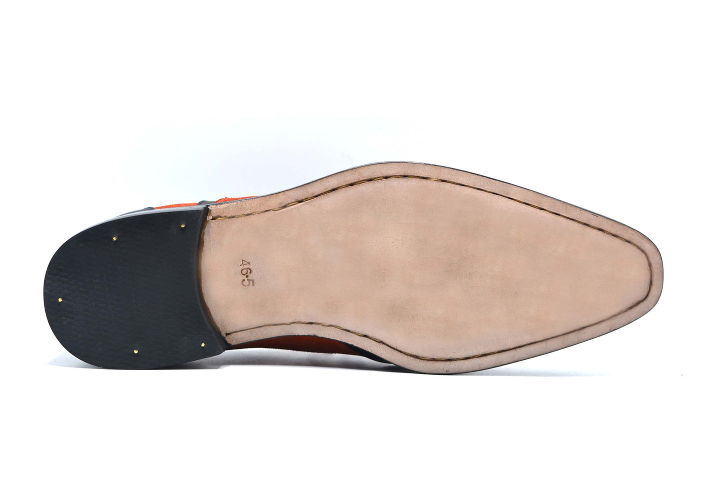 Oxford Wing Tip Suede And Calf Leather Formal Shoes