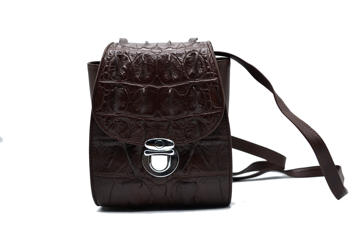 Crocodile Leather Crossbody Bag