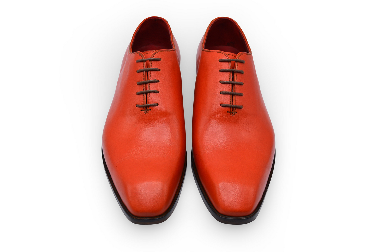 Red Oxford Whole Cut Shoes