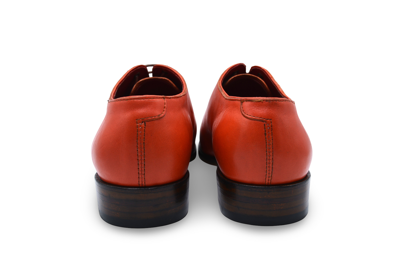 Red Oxford Whole Cut Shoes