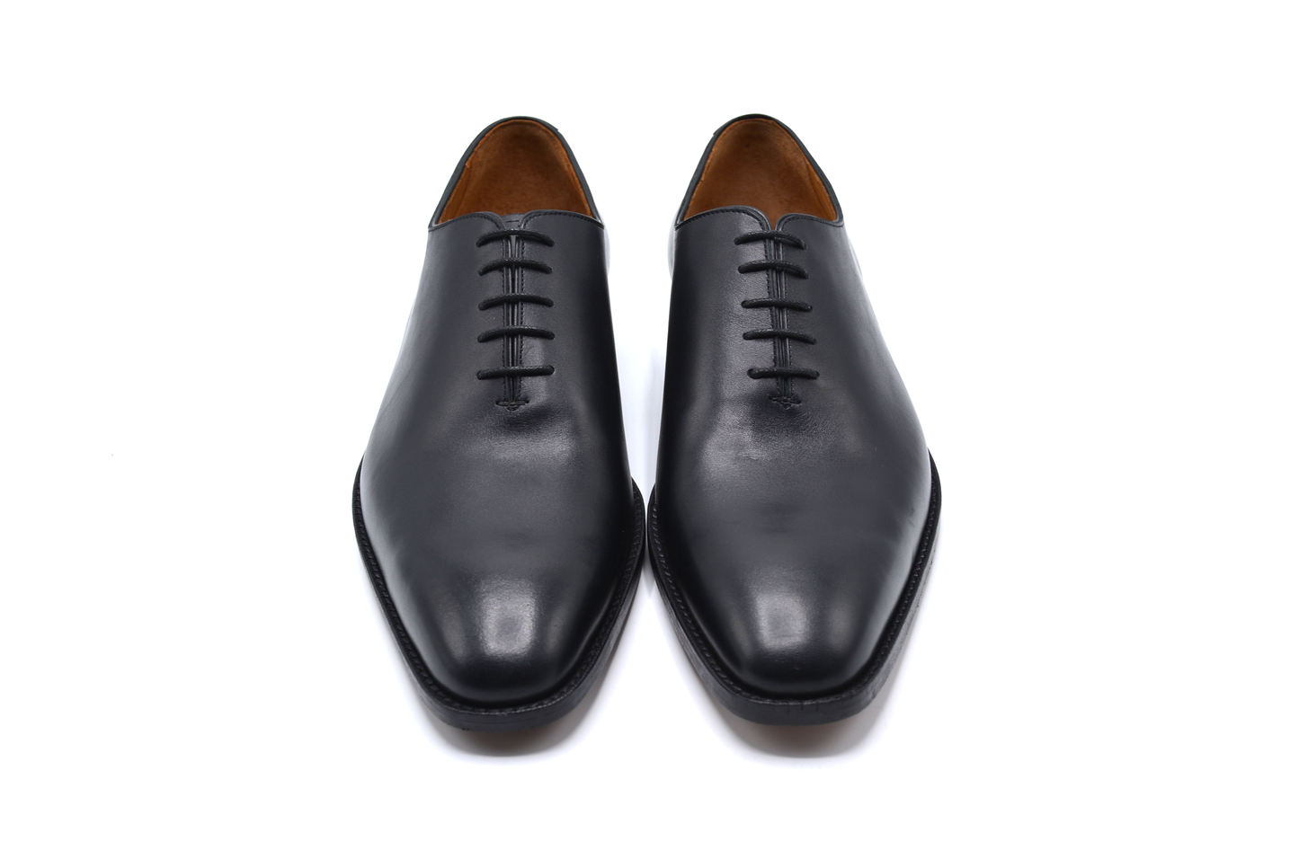 Black Oxford Whole Cut Shoes