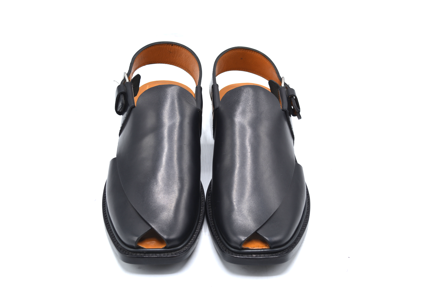 Black Casual Peshawari Chappal