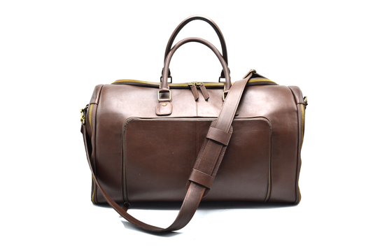 Leather Duffle Suite Case #004
