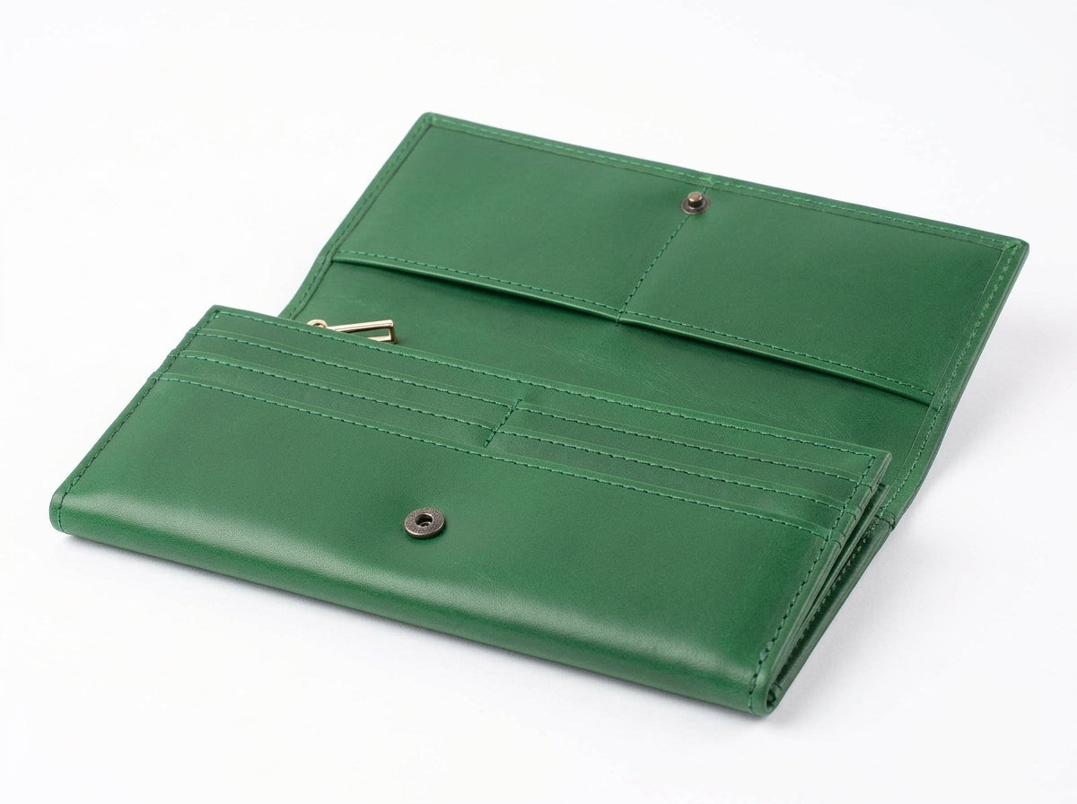 Luxury Full-Length Leather Continental Wallet
