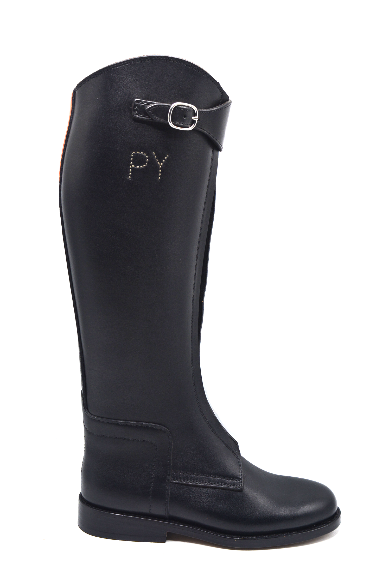 Men's Polo Boots With Zipper Horse Riding Boots Black Polo