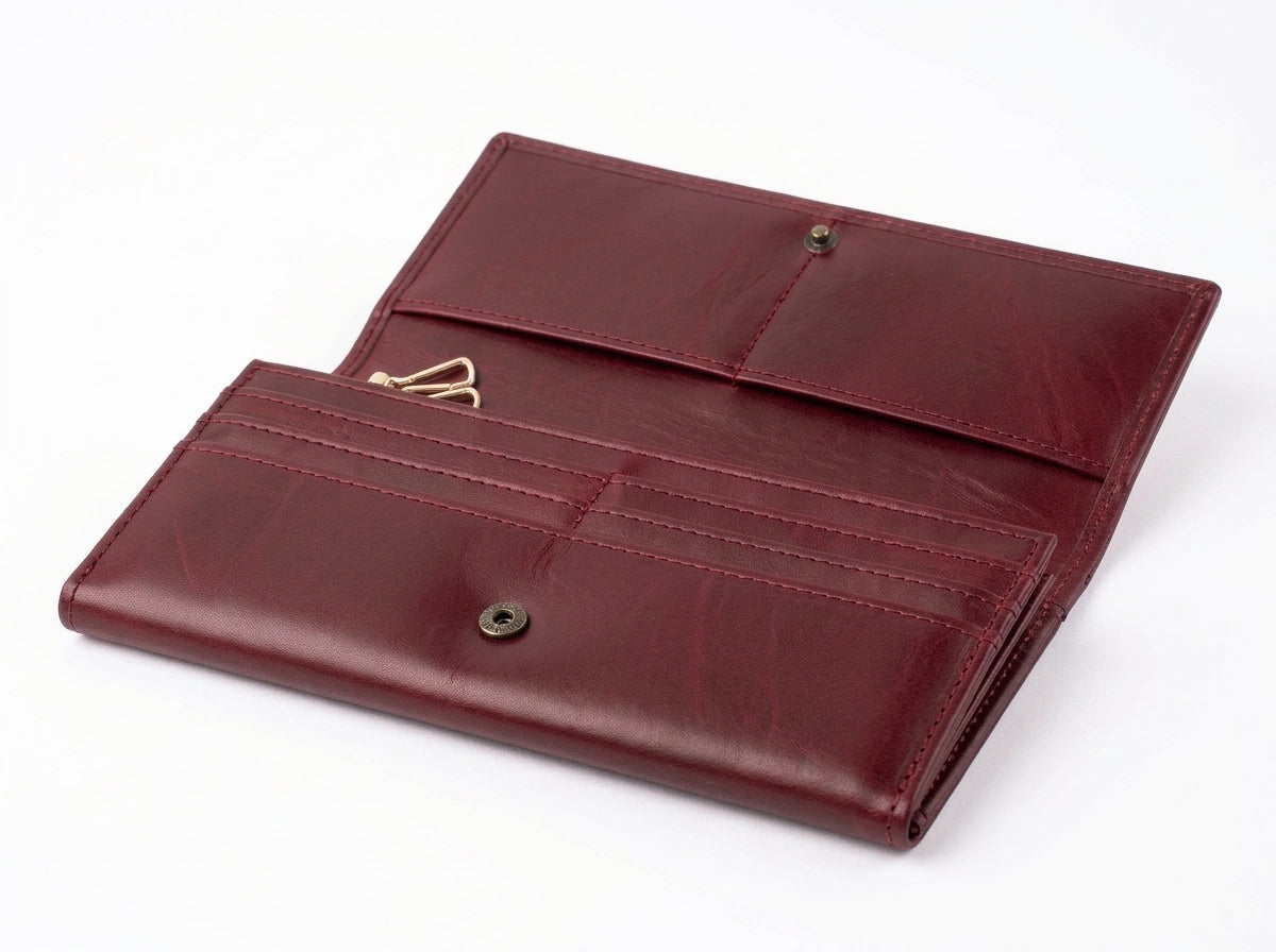 Luxury Full-Length Leather Continental Wallet