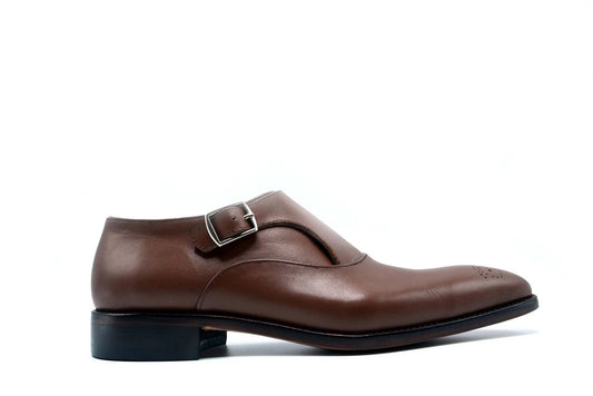 single monk strap shoes