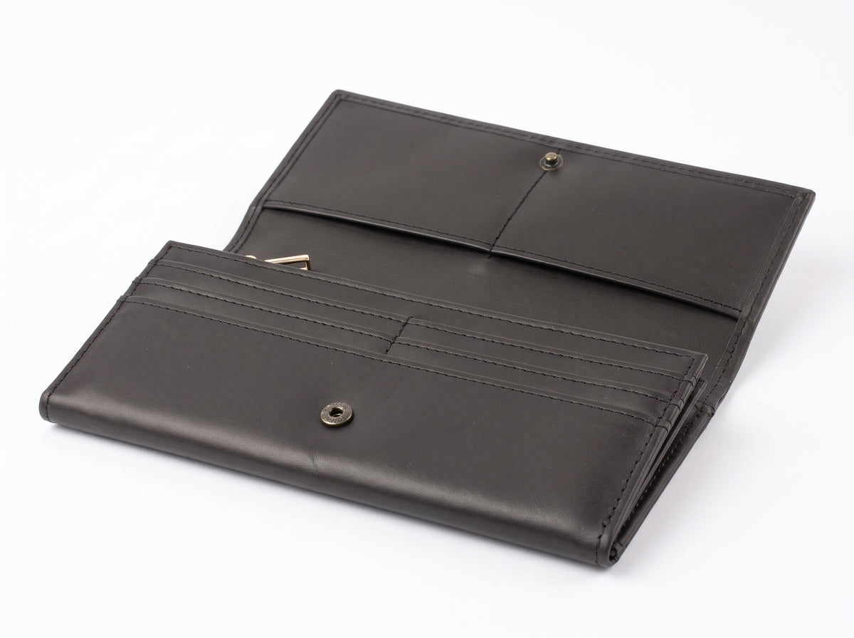 Luxury Full-Length Leather Continental Wallet